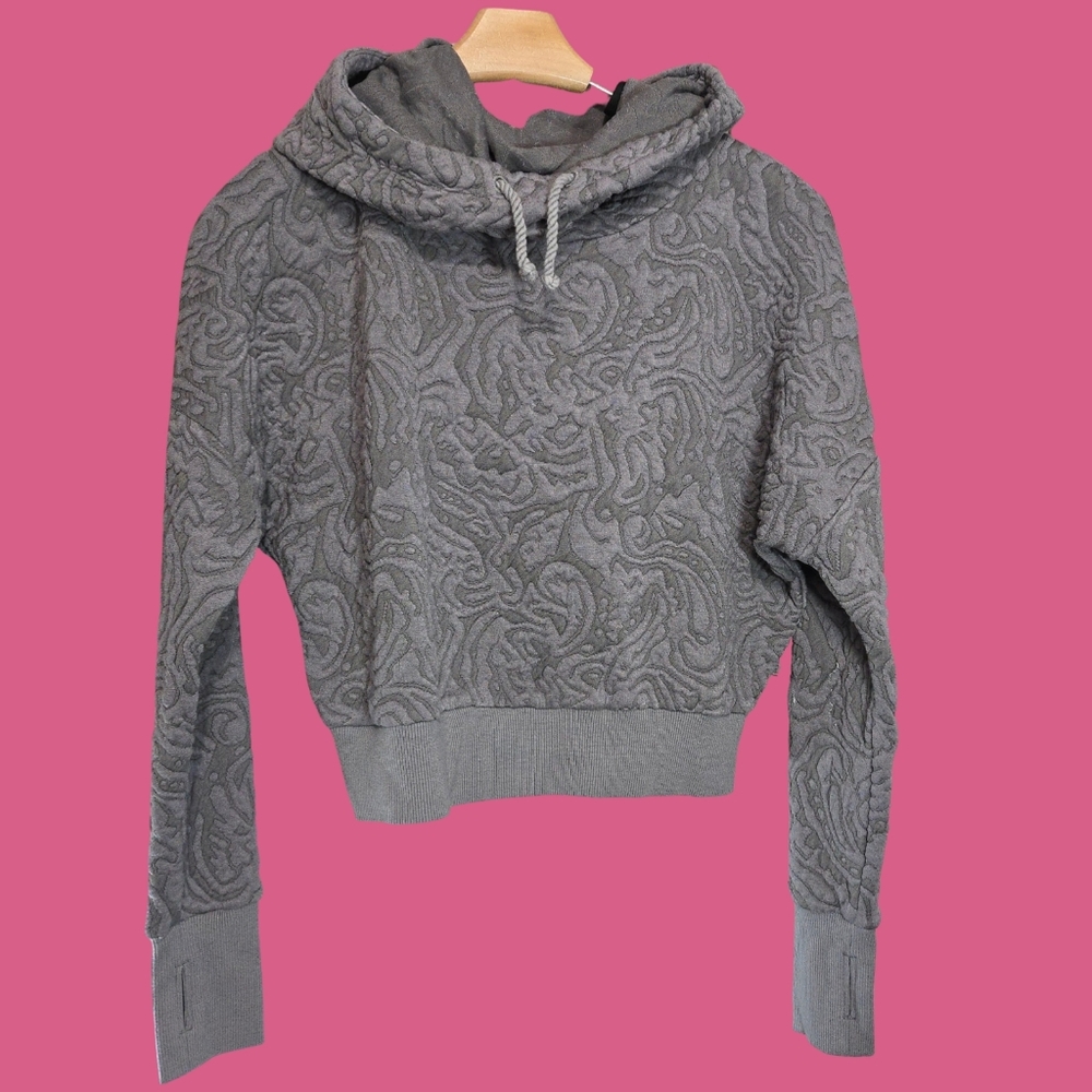 Merrell Gray Patterned Cowl Neck Sweater - Picture 3 of 9
